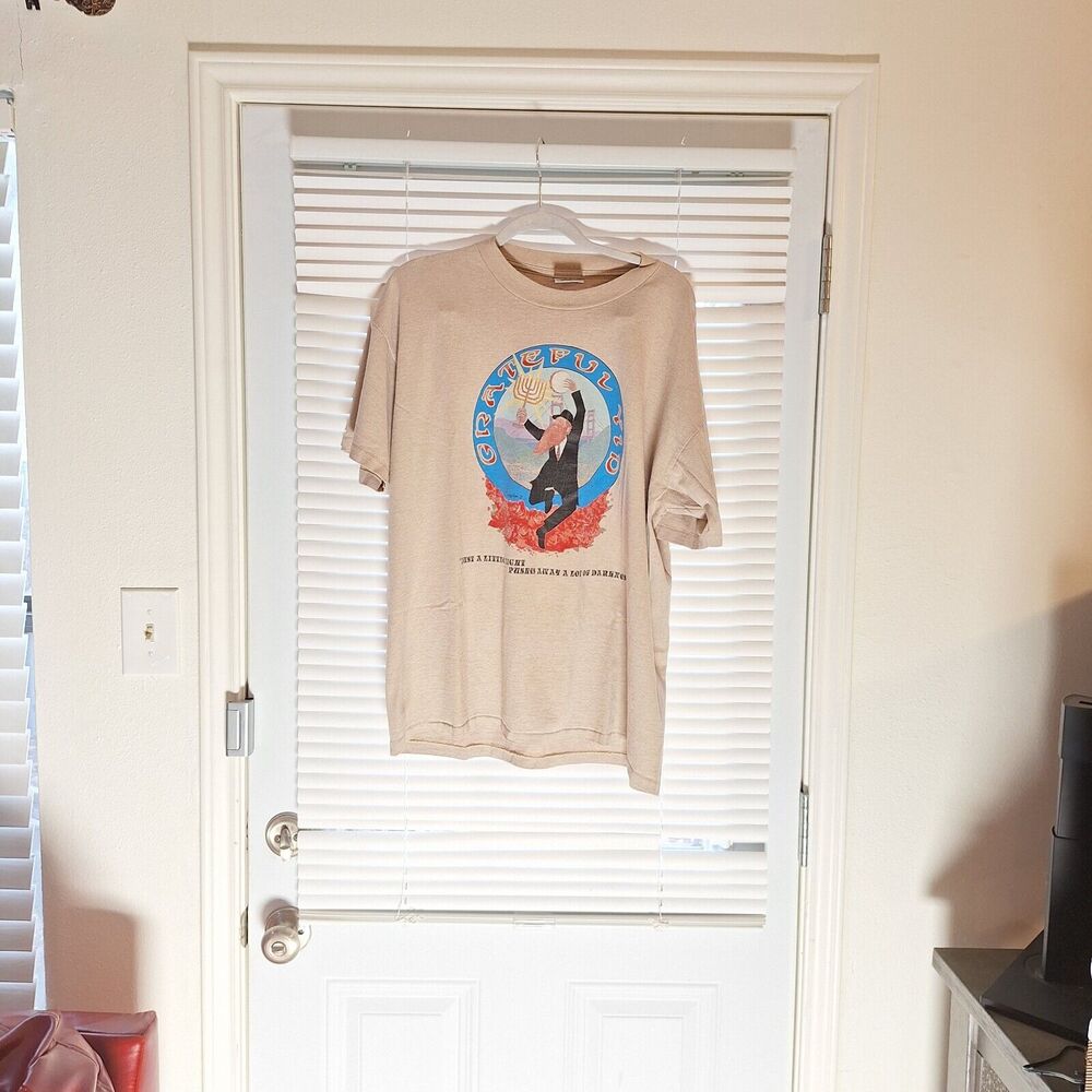 Vintage 'Grateful Yid' bill graham menorah project 1997 Size XL T Shirt2